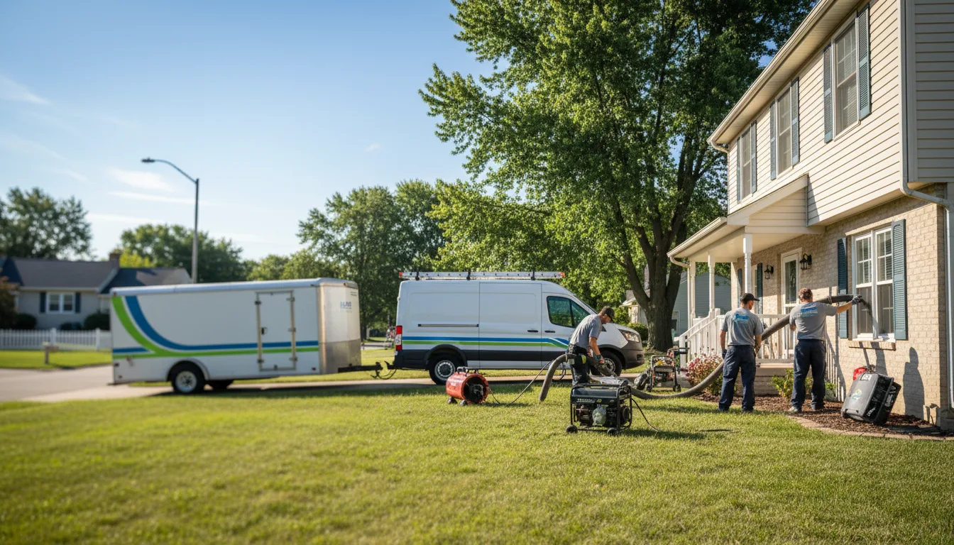 Flooded Basement Restoration And Cleanup With Repair in Shawnee, OH near me